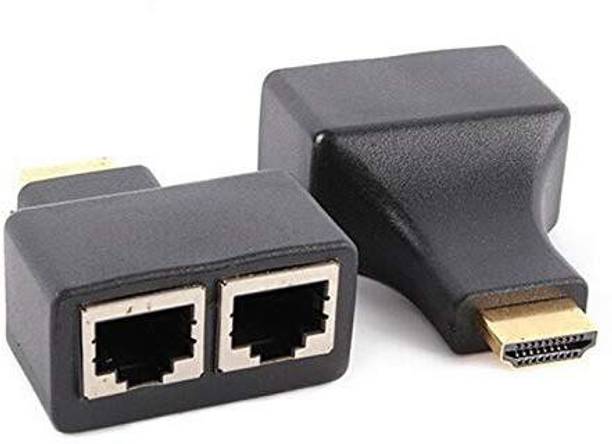 microware 1pair 1080p HD 3D HDMI Over RJ45 CAT5e CAT6 UTP LAN Ethernet Balun Extender Repeater, HDMI Dual Cable Extender 30 Meters 1pair 1080p HD 3D HDMI Over RJ45 CAT5e CAT6 UTP LAN Ethernet Balun Extender Repeater, HDMI Dual Cable Extender 30 Meters HDMI Connector