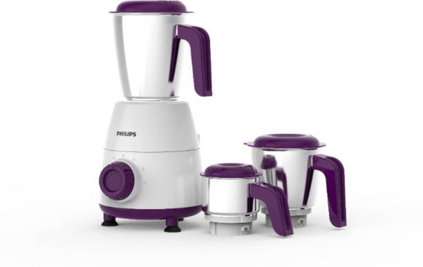 PHILIPS HL7505/00 Daily Collection 500 W Mixer Grinder (3 Jars, White)