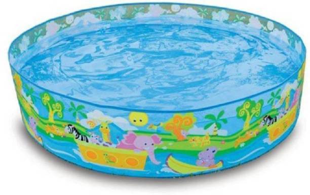 indmart 5 Feet Swimming Pool (Multicolor) requires no air Portable Pool