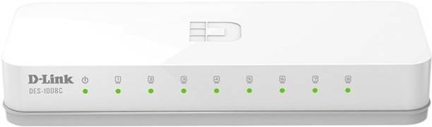 D-Link des-1008c 8 Ports 100 Mbps Smart Network Switch