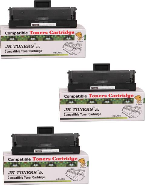 JK Toners SMLT-D101S for Use In ML-2160, ML-2161, ML-2162G, ML-2165, ML-2165W, ML-2166W, ML-2168, SCX-3400, SCX-3400F, SCX-3401, SCX-3405, SCX-3405F, SCX-3405W, SCX-3405FW, SCX-3406W, SCX-3406F (3 PC) Black Ink Toner