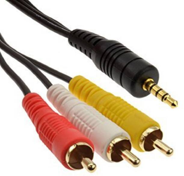 Kebilshop  TV-out Cable 3.5mm Stereo TRRS Male To 3 RCA male Composite AV Cable Adapter