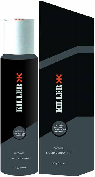 KILLER Wave Deo, 150ml Deodorant Spray  -  For Men & Women