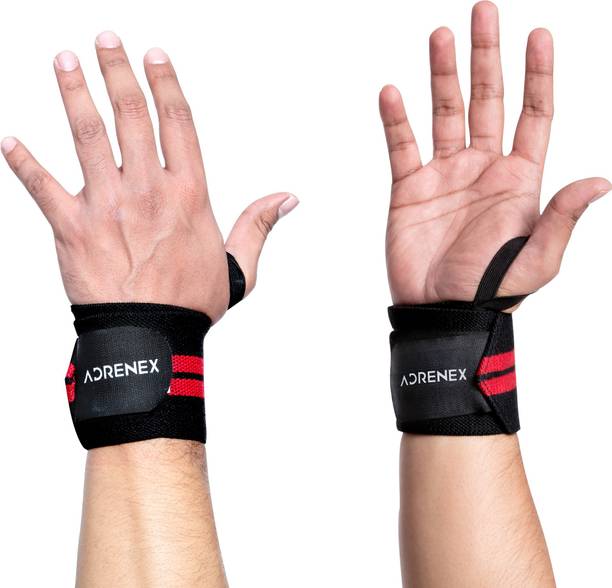 Adrenex by Flipkart Pack of 2, Neoprene Padded, Weight Lifting Wrist Support with Velcro Closure