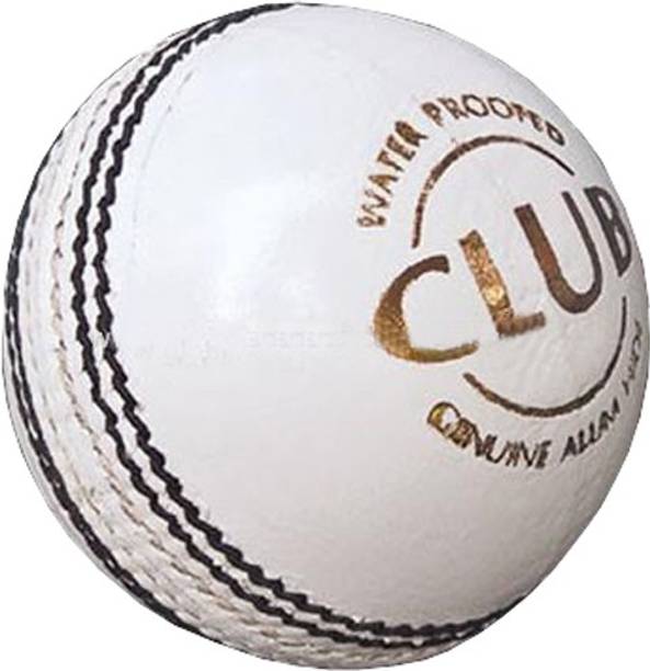 DIABLO Sports Leather Club Cricket Ball White (4Part) Cricket Leather Ball