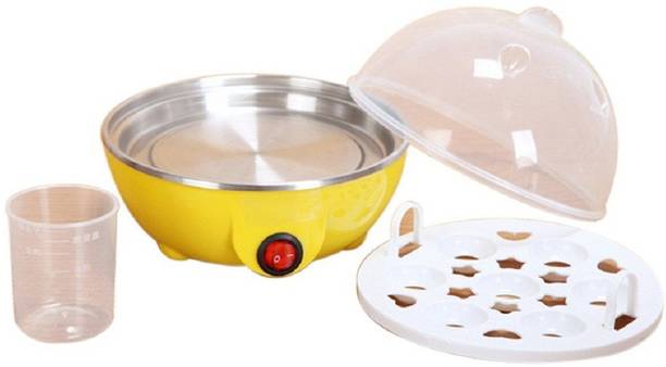 BRUZONE ELECTRIC EGG BOILER Solid Mini Electric 7 Egg Poacher Heavy Steamer Cooker Boiler Fryer For Egg Cooker (7 Eggs) Egg Cooker