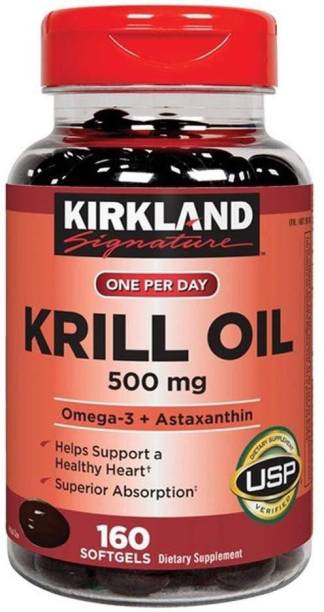 KIRKLAND Signature Krill Oil 500 mg., 160 Softgels