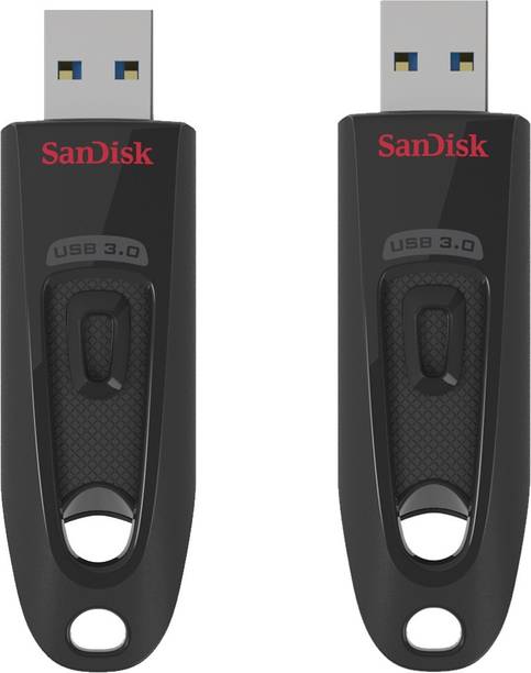 SanDisk Ultra USB 3.0 Flash Drive 64GB + 32 GB Pen Drive Compatible with Netbook, Gaming Console, Desktop Computer, Audio Player, Television, Laptop USB 3.0 Plastic Case