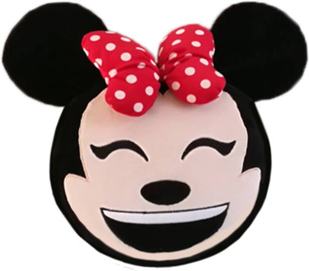DISNEY Laughing Minnie Emoji Face Plush  - 35 cm