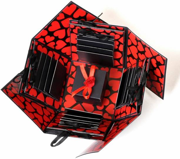 Crafted with passion Explosion Box for birthday / Anniversary /valentines gift set Greeting Card