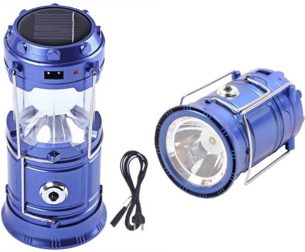 ROYAL STAR Electric & Solar Power Rechargeable with Phone Charger Emergency Light Emergency Light (BLUE) PACK OF 1 3 Lantern Emergency Light
