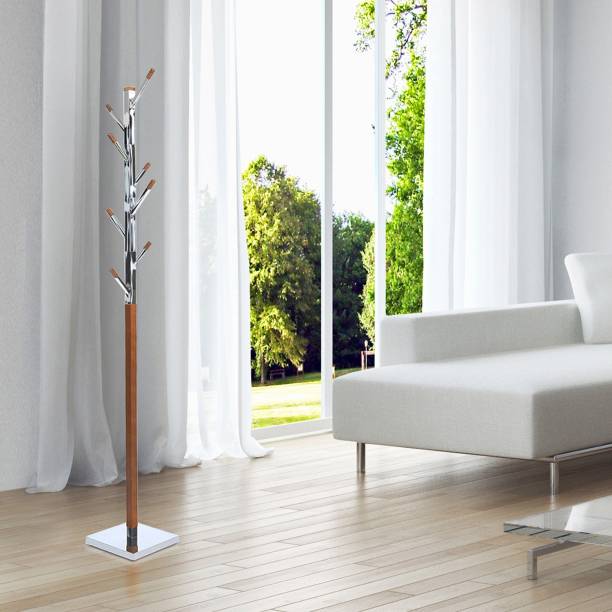 @Home by nilkamal Derby Solid Wood Coat Stand