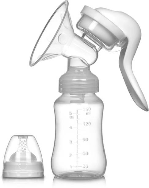 Oren Empower Manual Massage Preminum Quality Breast Pump With Feeding Bottle  - Manual