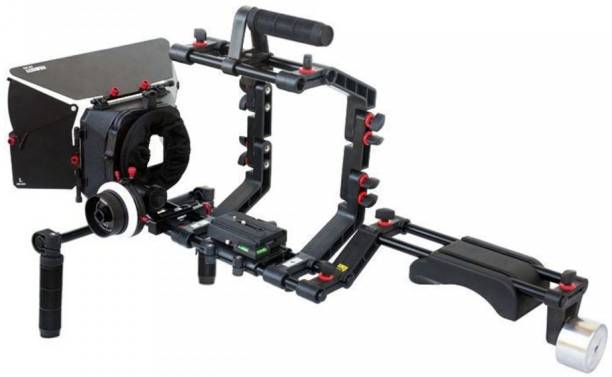 FILMCITY Shoulder Support Rig kit Matte box Camera Cage Hard Stop Follow Focus for DV DSLR HDV (FC-03) Camera Rig