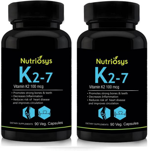 Vitamine K2 MK-7 Healthy Origins - 100 Mcg - 180 Gélules Végétales - Soutien Osseux & Cardiovasculaire