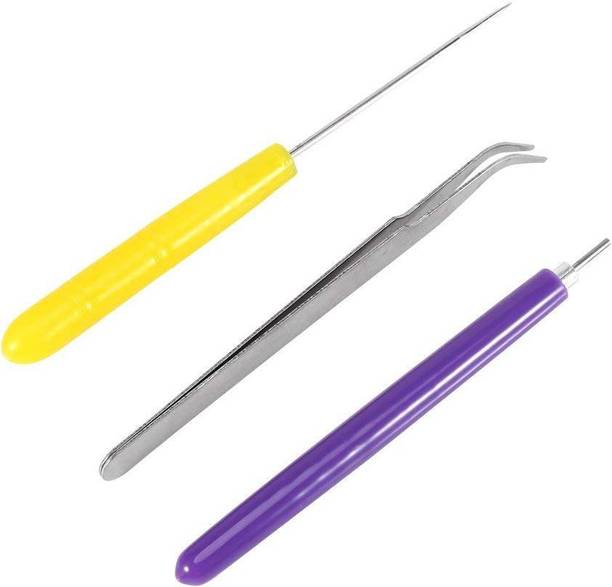 BestUBuy 3pcs Quilling Paper Tools Set, Tweezer, Needle and Pin Slotted Needle