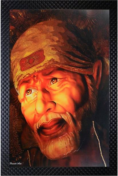 Janki Shirdi Sai Baba Wall Paintings Digital Reprint 20 inch x 14 inch Painting