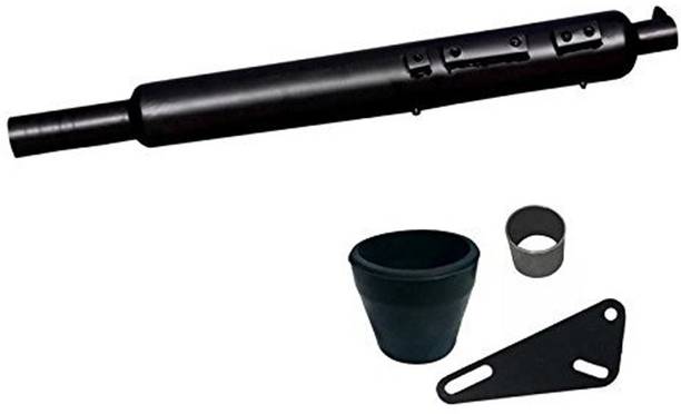 Dhe Best Long Bottle Black Exhaust Silencer Royal Enfield Electra Royal Enfield Electra Full Exhaust System