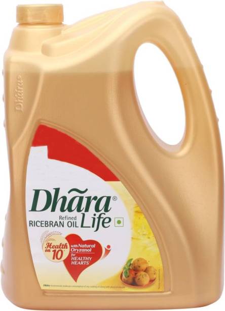 DHARA Refined Rice Bran Oil Can