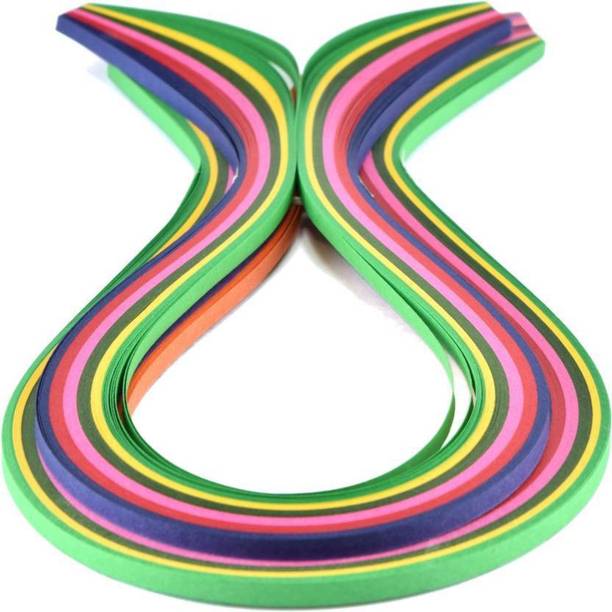 BestUBuy 3mm Quilling Strips Multicolour, Non Metallic (pack of 1000 strips)