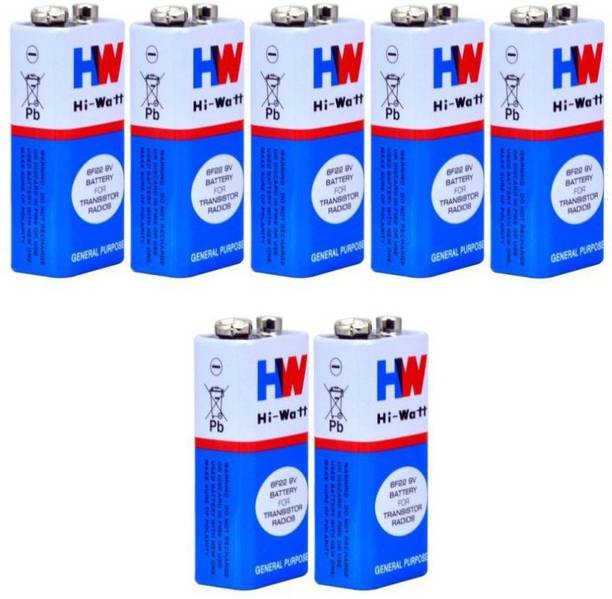 Inditrust 9 Volt  HI-WATT 9V Long Life Carbon Zinc Batteries PACK of 7  Battery