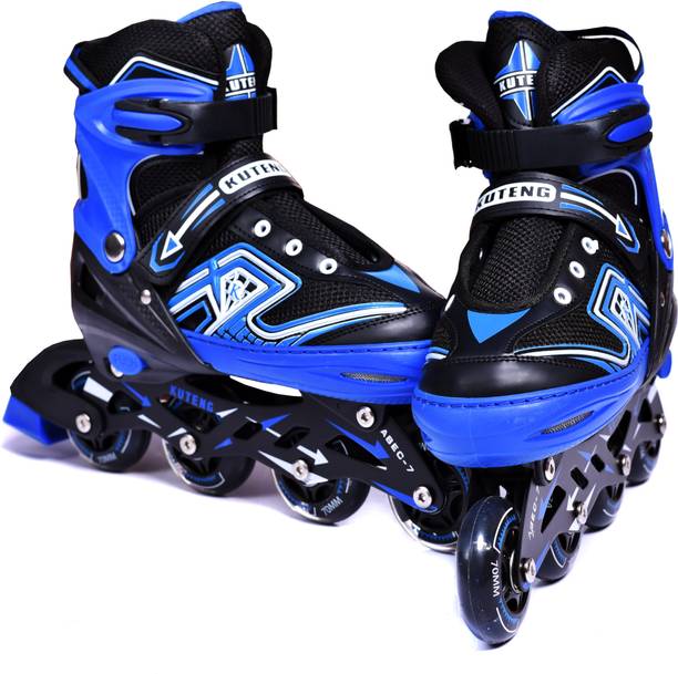 IRIS 78 mm Adjustable Kuteng Blue Medium In-line Skates - Size 3-6 UK