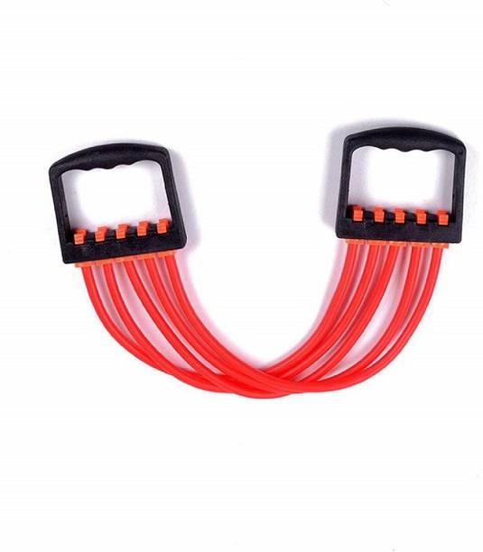 FOX Premium Quality Chest Expender Body Building Training, Rubber Pull Rope Resistance Tube