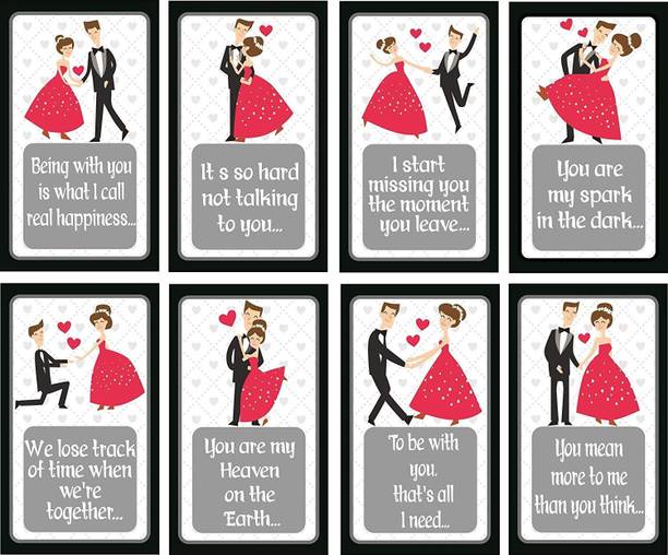 SYGA Stages of Love Story Perfect Valentine,Birthday,Wedding,Anniversary Gift for Your Loved Once (Pattern3) Greeting Card