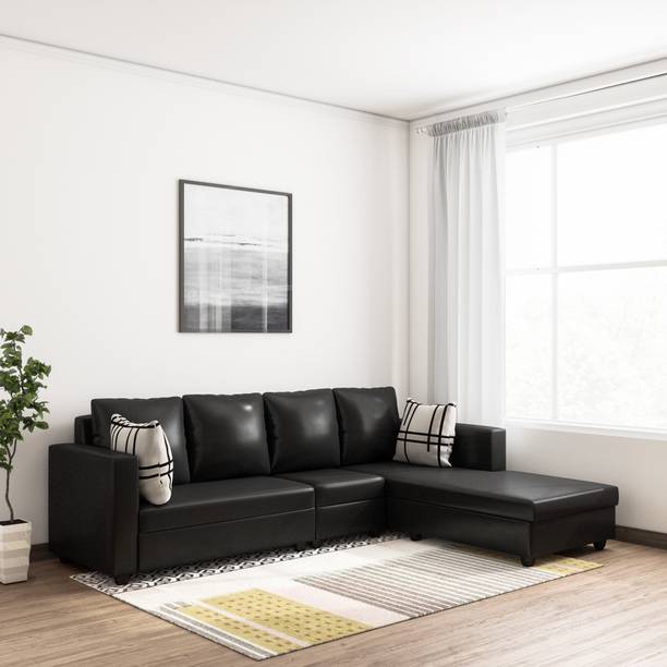 Bharat Lifestyle Deco Leatherette 6 Seater  Sofa