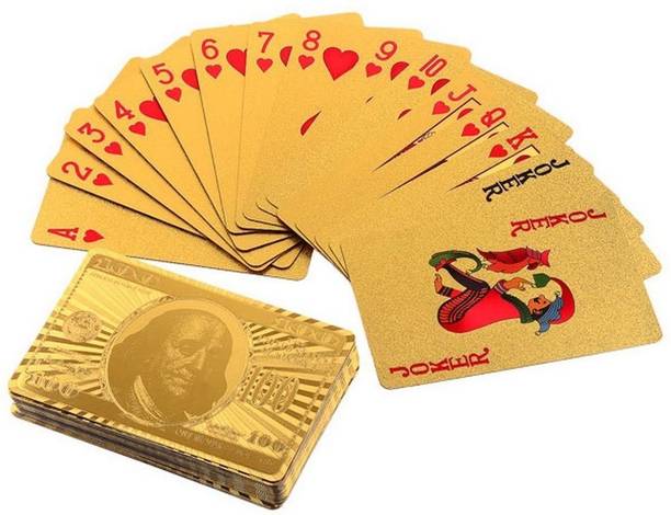 MSEE High Quality 24 K Gold Plated Poker Playing Cards_XT52