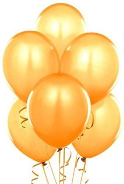 Smartcraft Solid Metallic Balloons - Pack of 100 (Gold) Balloon
