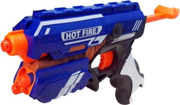 Royal Collections Hot Fire Soft Bullet Toy Gun With 10 Foam Bullets (Multicolor) Guns & Darts
