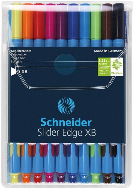 schneider Slider Edge Multi Color Ballpoint Pens (Wallet of 10) Ball Pen
