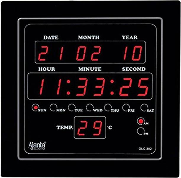 AJANTA Digital 25 cm X 4 cm Wall Clock