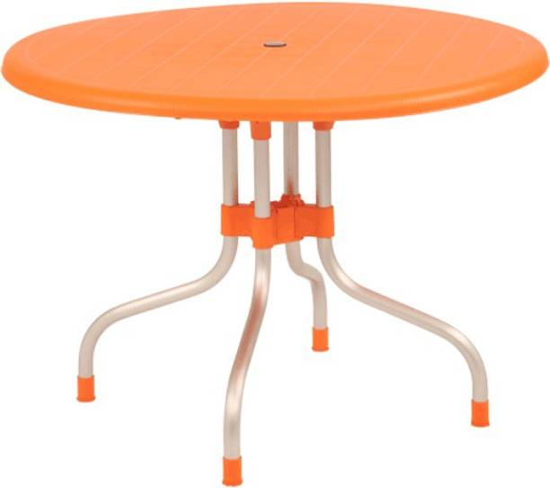 Supreme Cherry Dining Table, Orange (4 Seater) Plastic Outdoor Table