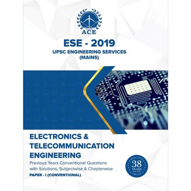 ESE 2019 UPSC Engineering Services Mains Electronics & Telecommunication Engineering Conventional Paper 1, Previous Conventional Questions With Solutions, Subject wise & Chapter wise  - Previous Years for 38 years (1980-2018) Conventional Questions with solutions,