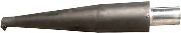 Dhe Best Wildboar/Wildboar Front Chrome Glasswool/Filter Exhaust Silencer Royal Enfield Electra Delux Full Exhaust System
