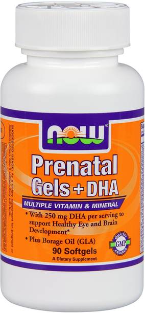 Now Foods Prenatal Gels + DHA 90 Softgels