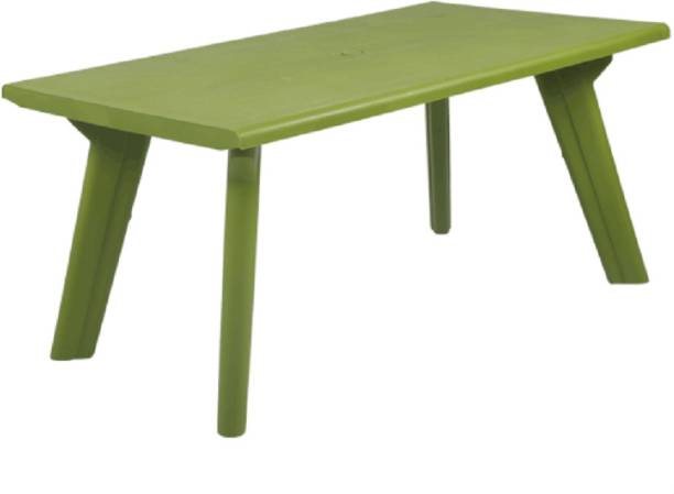 Supreme Bison Dining Table, Mehendi Green (6 Seater) Plastic Outdoor Table