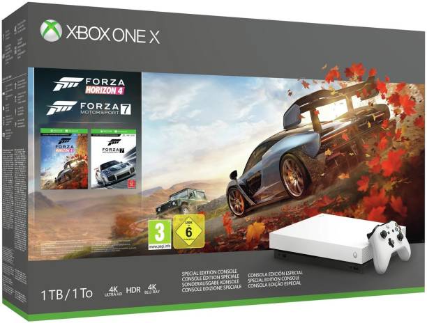 MICROSOFT Xbox One X 1 TB with Forza Horizon 4, Forza Motorsport 7