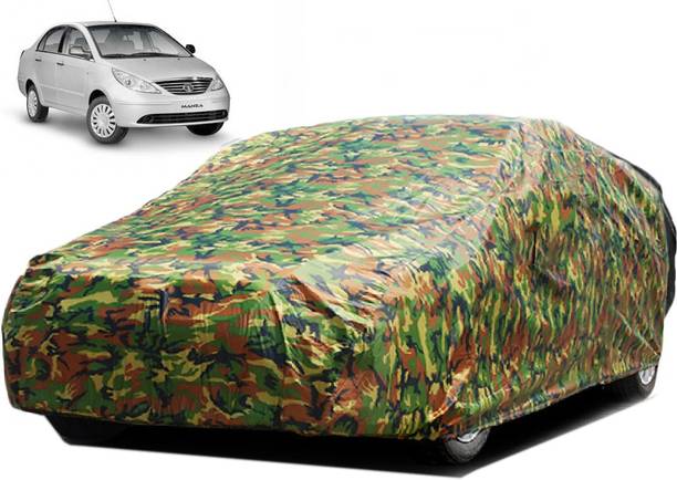 Kuchipudi Car Cover For Tata Manza (Without Mirror Pockets)