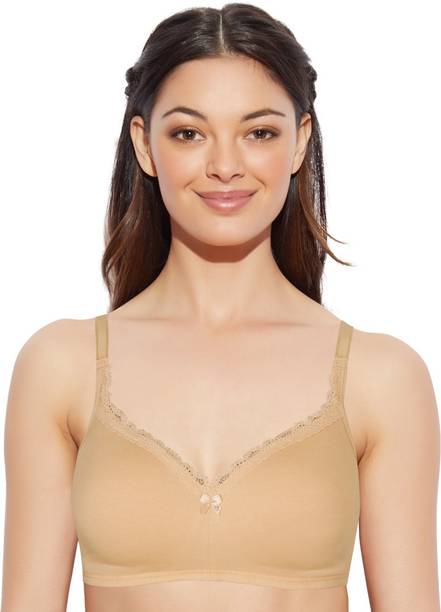 Enamor High Coverage, Wirefree A017 Smoothening Balconette Cotton Women Balconette Non Padded Bra