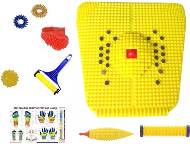 Nirogi Kaya 2009 Acupressure Power Mat 2000 with Magnet, Copper Pyramids for Pain Relief and Total Health Useful for Heel Pain - Knee Pain full body massager slimming fat remover stress remover Massager
