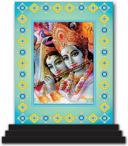 Vprint Radha Krishna Car Dashboard idols Figurine Showpiece Decorative Showpiece  -  12 cm