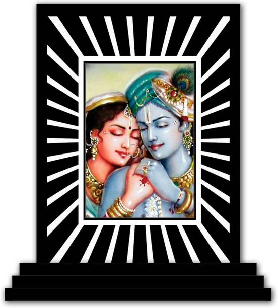 Vprint Radha Krishna Car Dashboard idols Figurine Showpiece Decorative Showpiece  -  12 cm