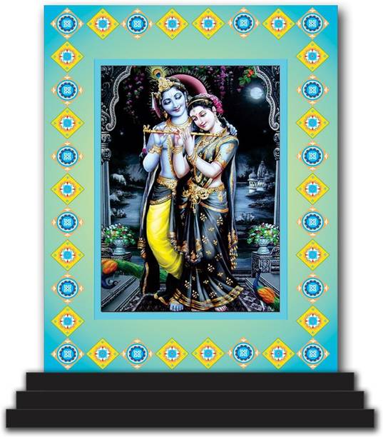 Vprint Radha Krishna Car Dashboard idols Figurine Showpiece Decorative Showpiece  -  12 cm