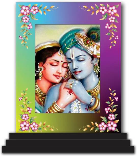 Vprint Radha Krishna Car Dashboard idols Figurine Showpiece Decorative Showpiece  -  12 cm