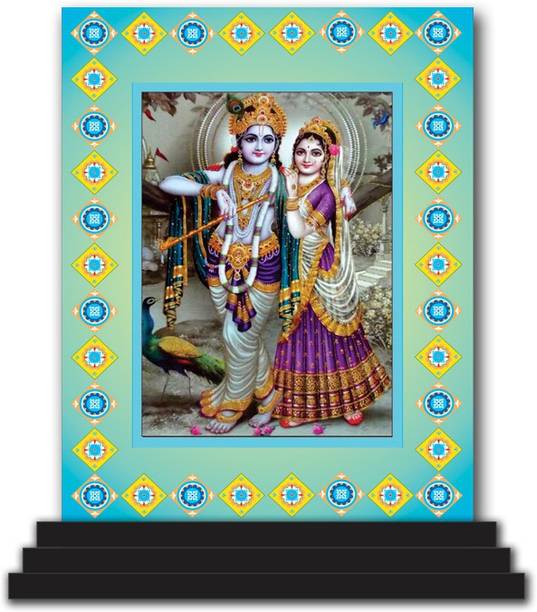 Vprint Radha Krishna Car Dashboard idols Figurine Showpiece Decorative Showpiece  -  12 cm