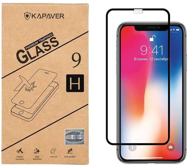 Kapaver Edge To Edge Tempered Glass for Apple iPhone X