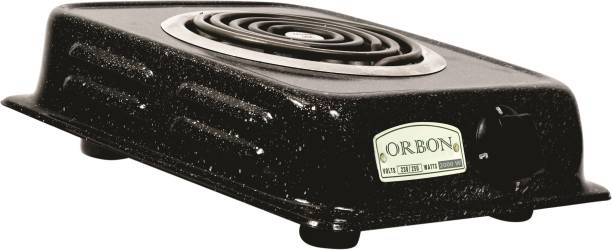Orbon 2000 Watt Rectangular Marble Vitreous Black G Coil Stove Hot Plate Induction Cooktop Electric Cooking Heater